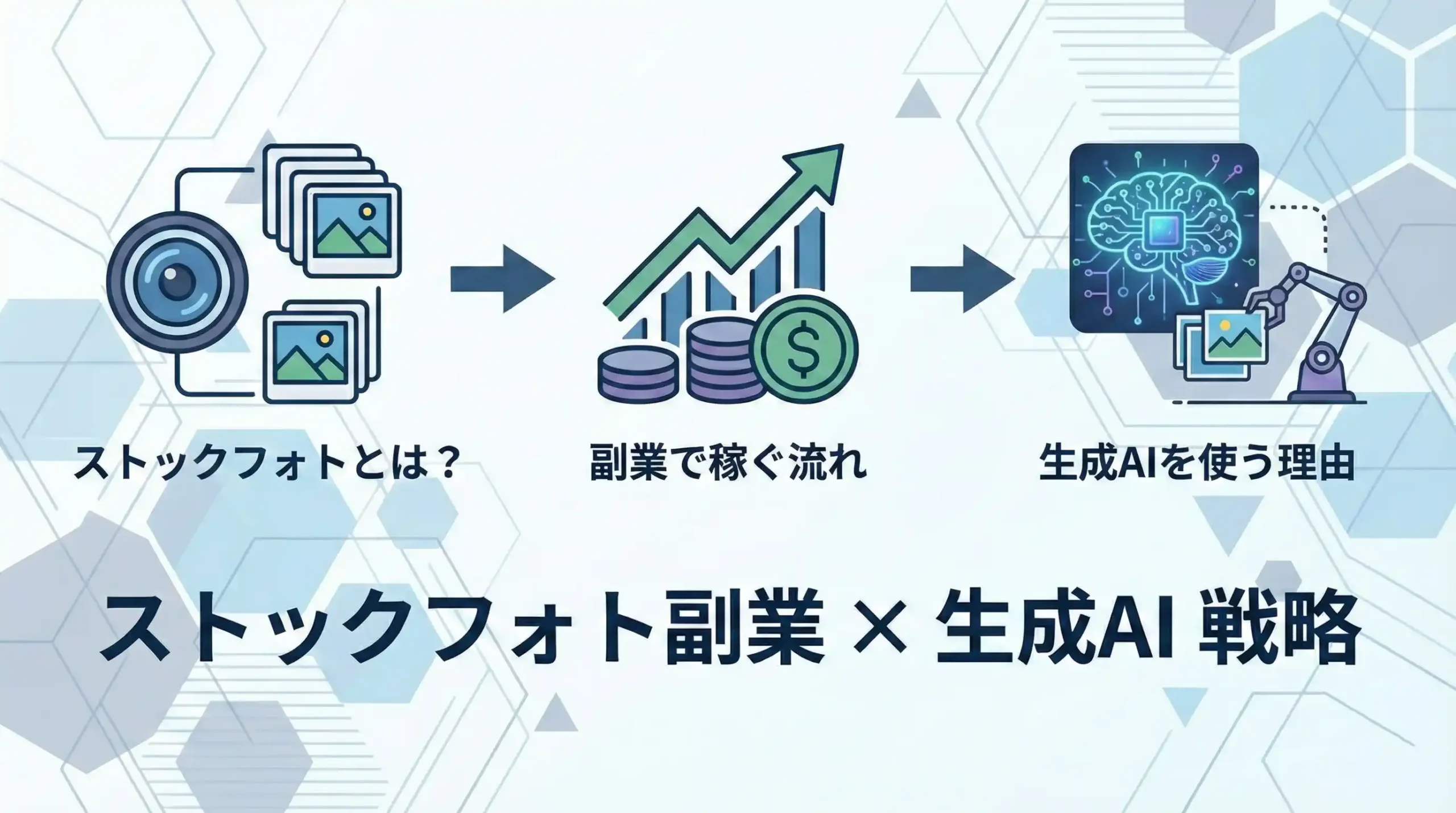 ストックフォトの始め方と生成AI活用のイメージ