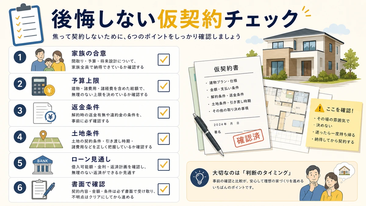 仮契約で後悔しないためのチェックリスト