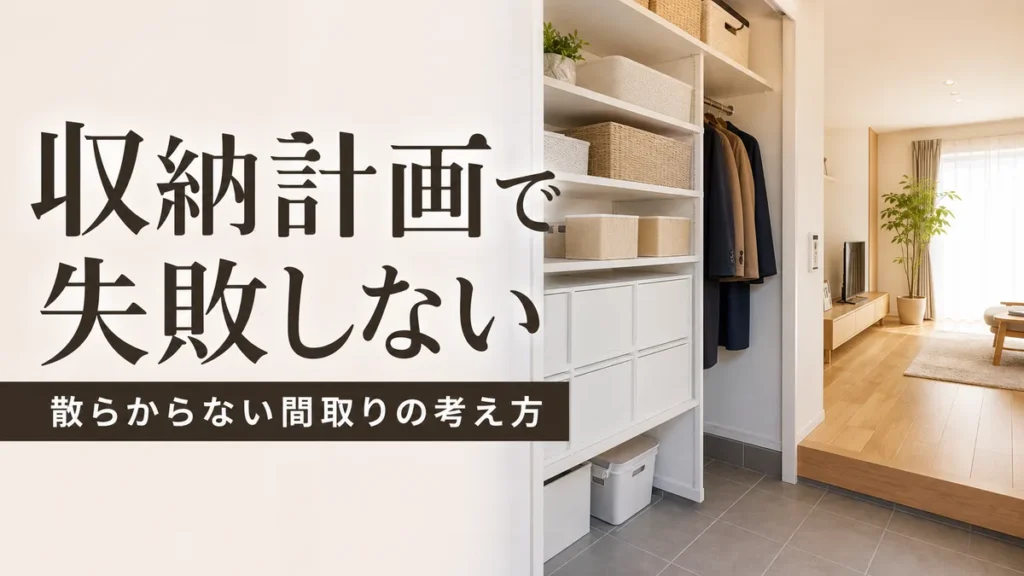 一条工務店の収納計画を考える整った玄関収納とリビング