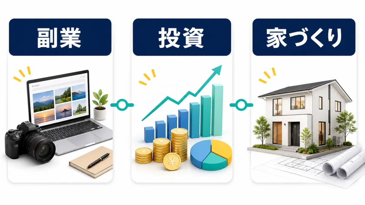 PLUSLOGで扱う副業投資家づくりの3テーマ