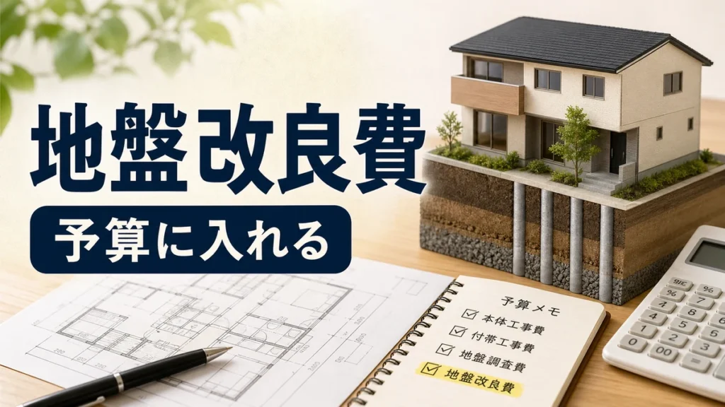 一条工務店の家づくりで地盤改良費を予算に入れるための模型と見積もりメモ