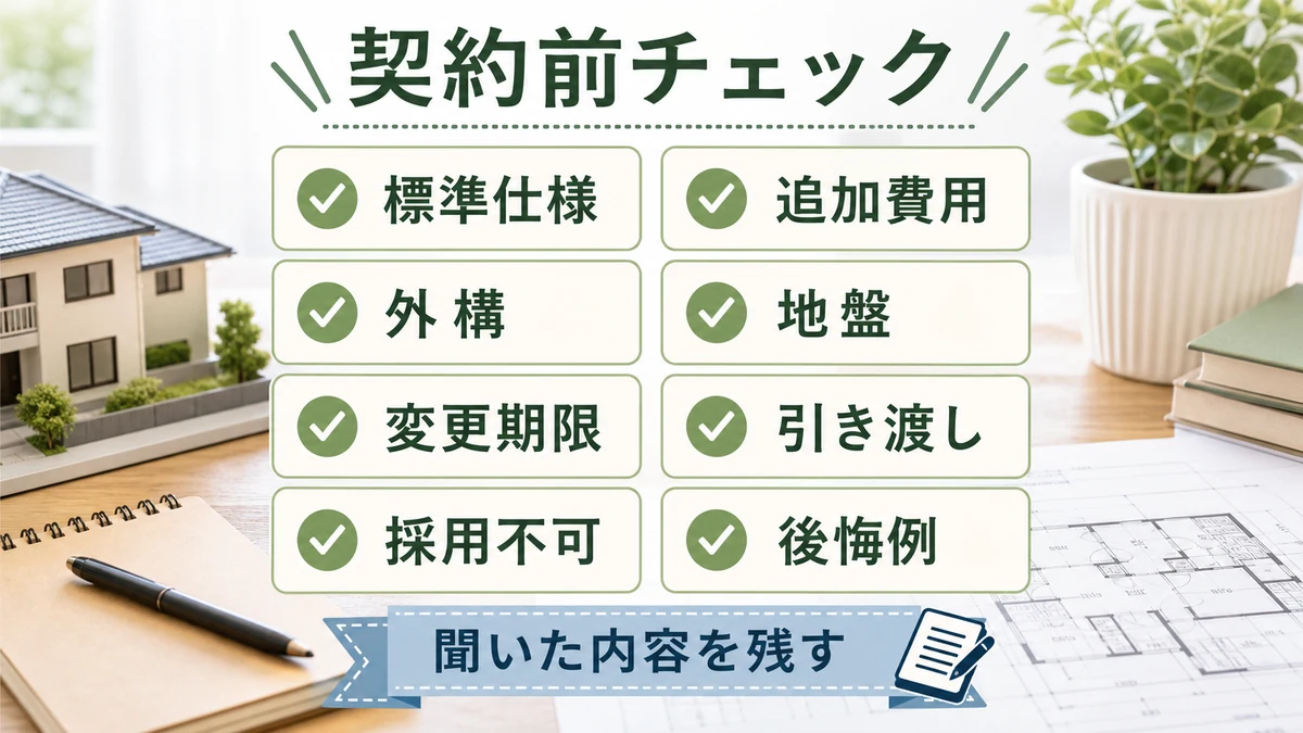 契約前に聞いておきたい質問チェックリスト