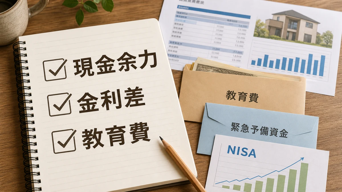 繰り上げ返済前に現金余力と金利差と教育費を確認するチェックリスト