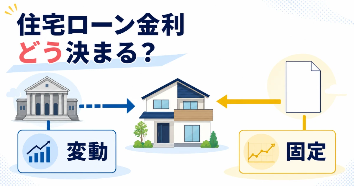住宅ローンの固定金利と変動金利が別々の経路で決まる仕組み