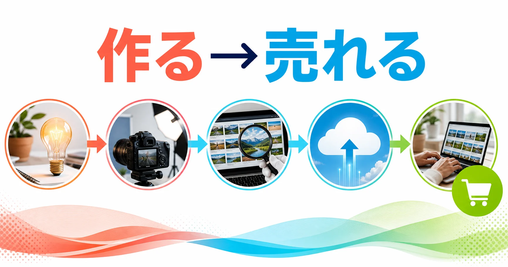ストックフォトを企画して制作し審査販売するまでの流れ